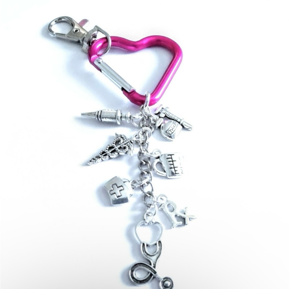 Nurse Charm Bag/Purse Accessories-Pink